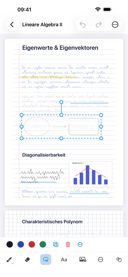 FlexiNotes auf dem iPhone